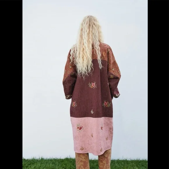 💥 4/25 HOST PICK 🥳🎉 NEW Zara Embroidered Patchwork Kimono - Picture 5 of 9
